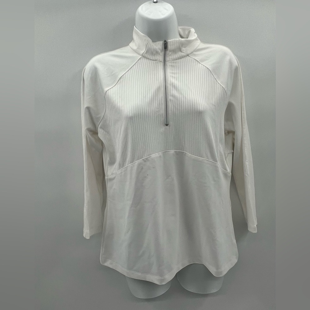 Chico's Zenergy Long Sleeve Rib Activewear Sz 0 (Small)